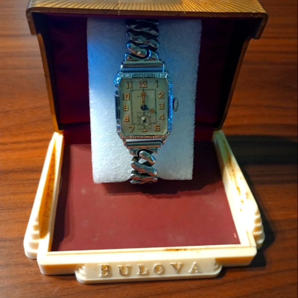 SOLD! 1930 Bulova Treasurer Restored With Original Parts. Beautiful. SOLD!